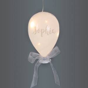 Image of Personalised Glass Balloon with LED Lights 