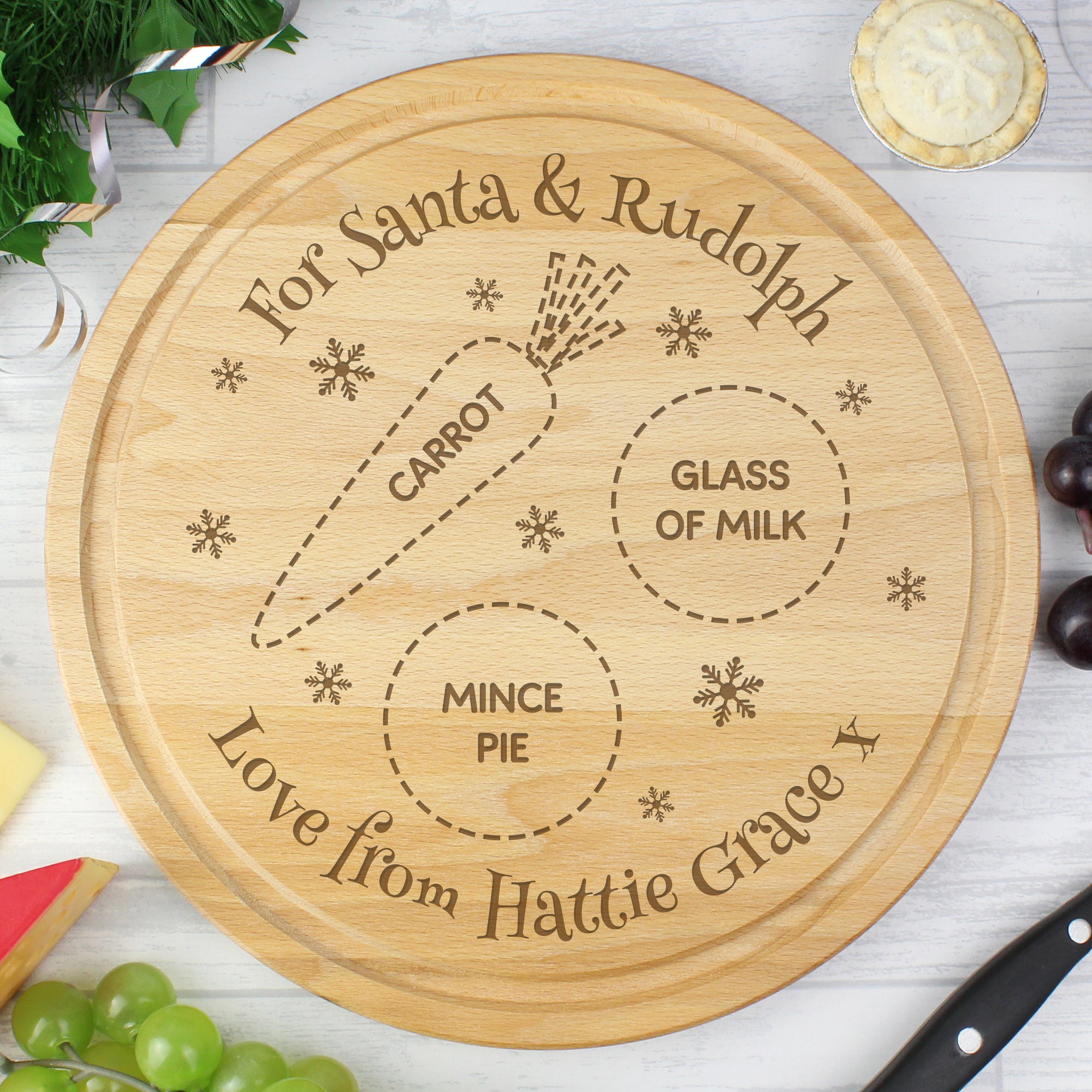 Christmas Eve Wooden Board