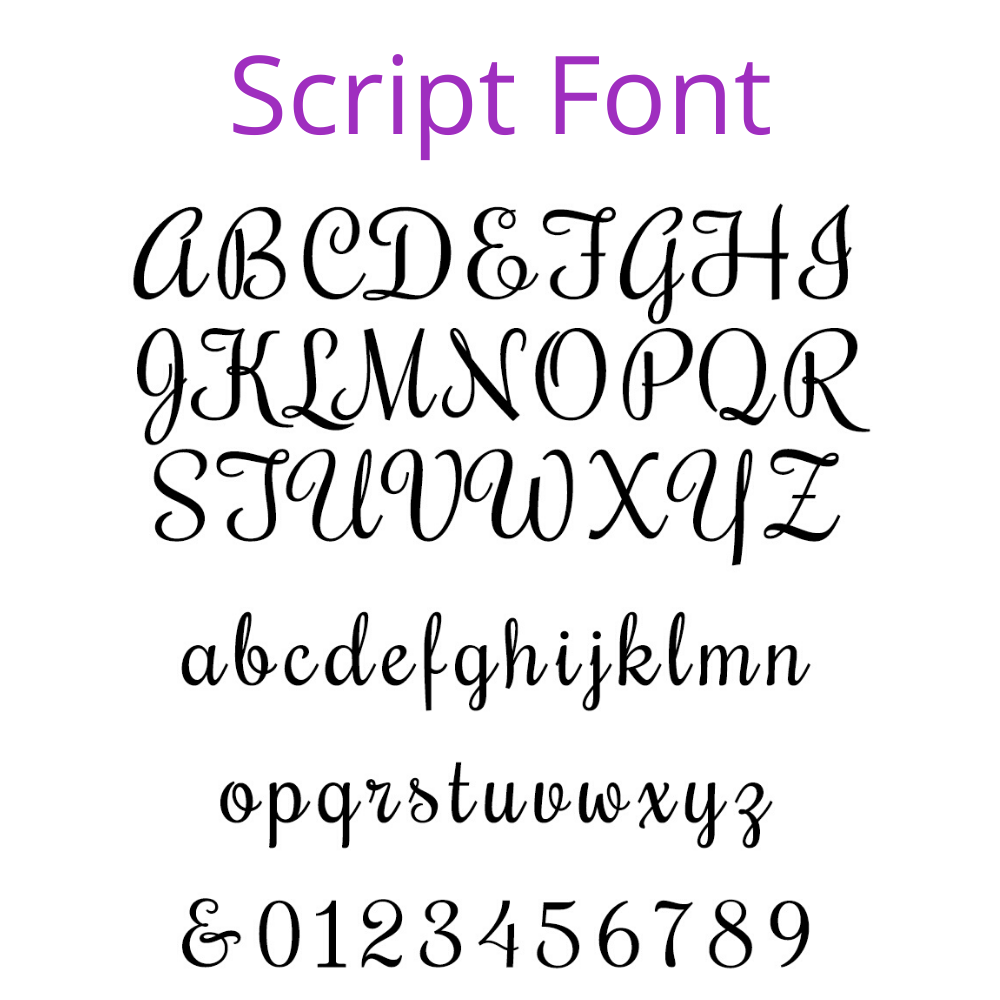Script Font Option for Engraved Cross Coventry Pen in Gold or Silver