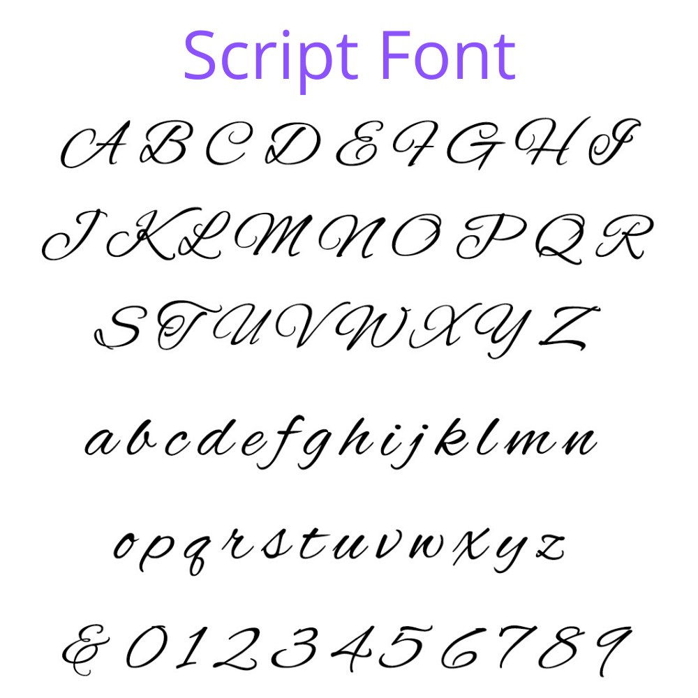 Script Engraved Font Option for Personalised Cross ATX Ballpoint Pen in Rose Gold