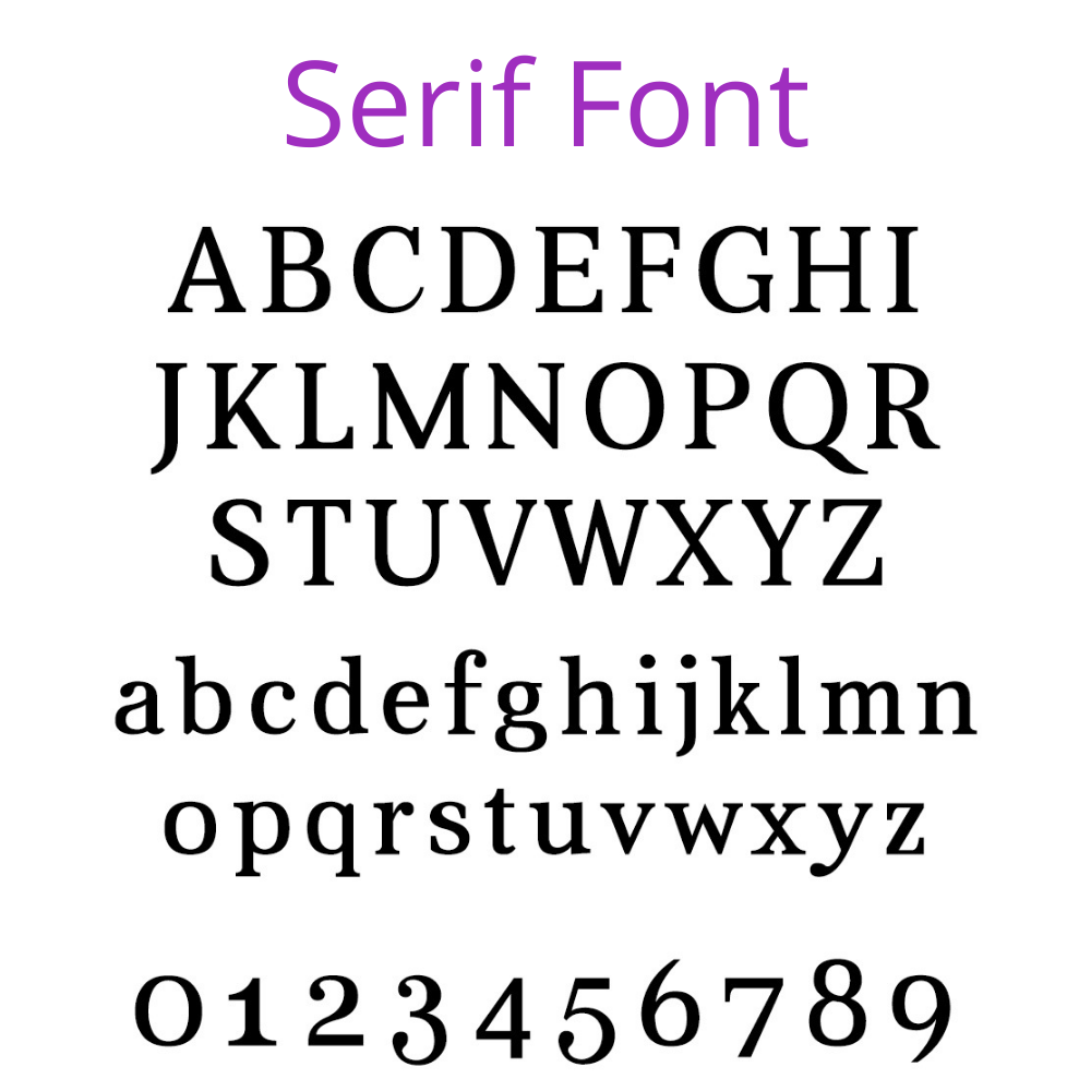 Serif Font Option for Personalised Elie Beaumont Oxford Large Black/Black Watch