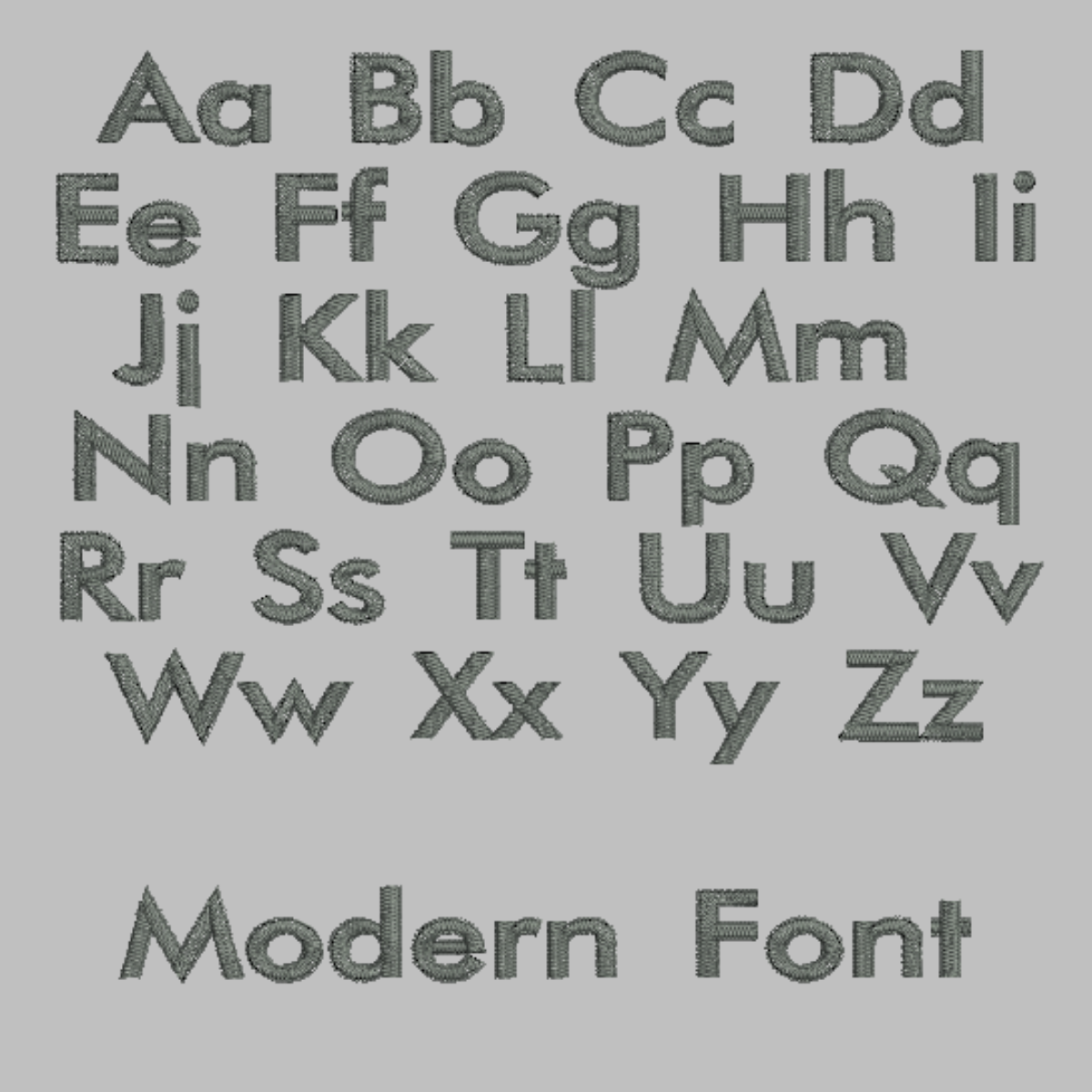 Image of the modern font choice for personalisation for our tall sports shoes and accessories bag.