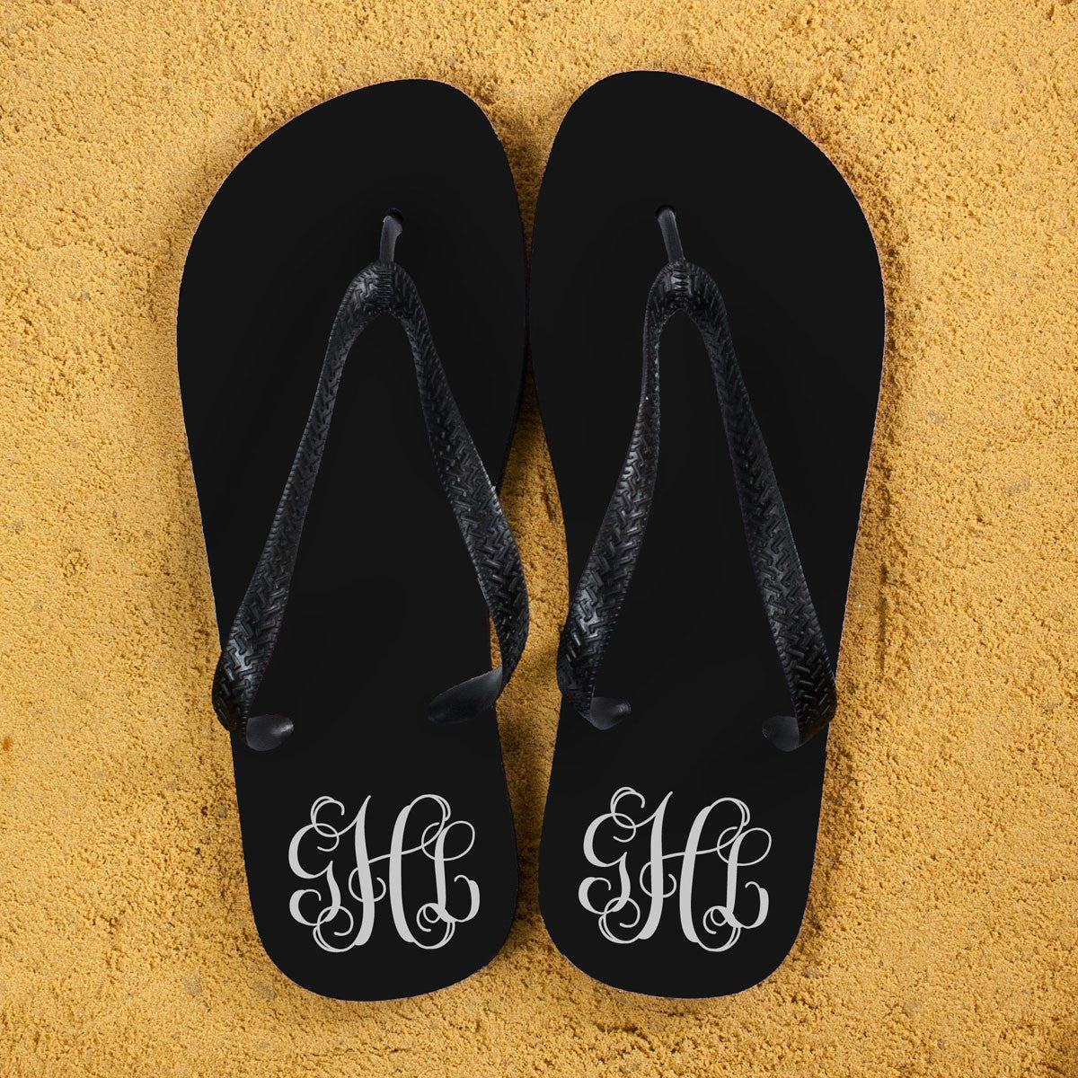 Monogram flip flops 2025
