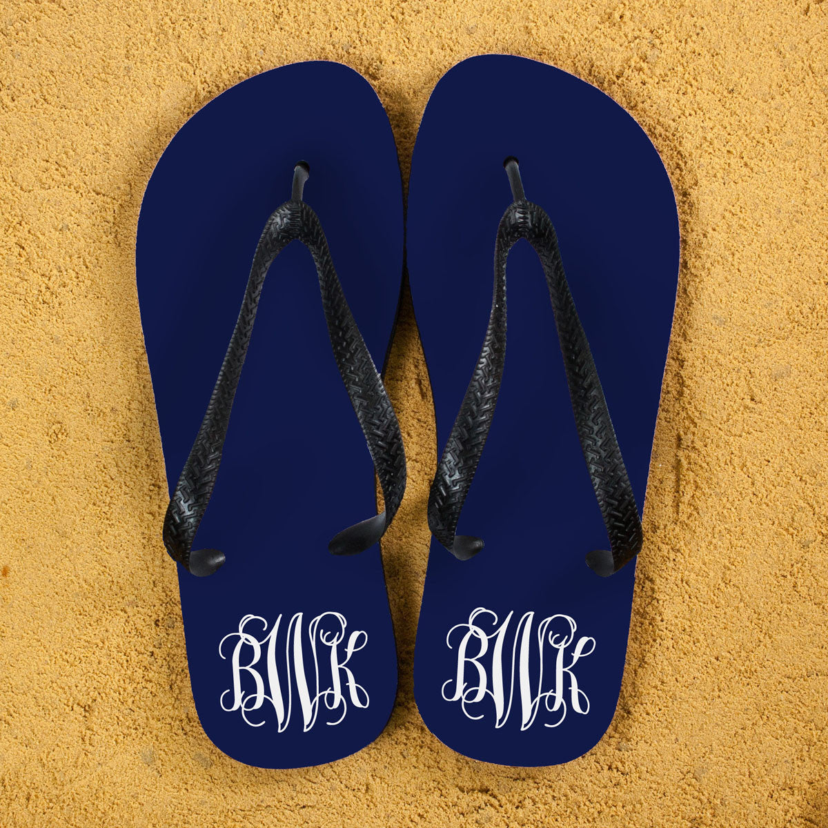 Monogram flip flops 2025
