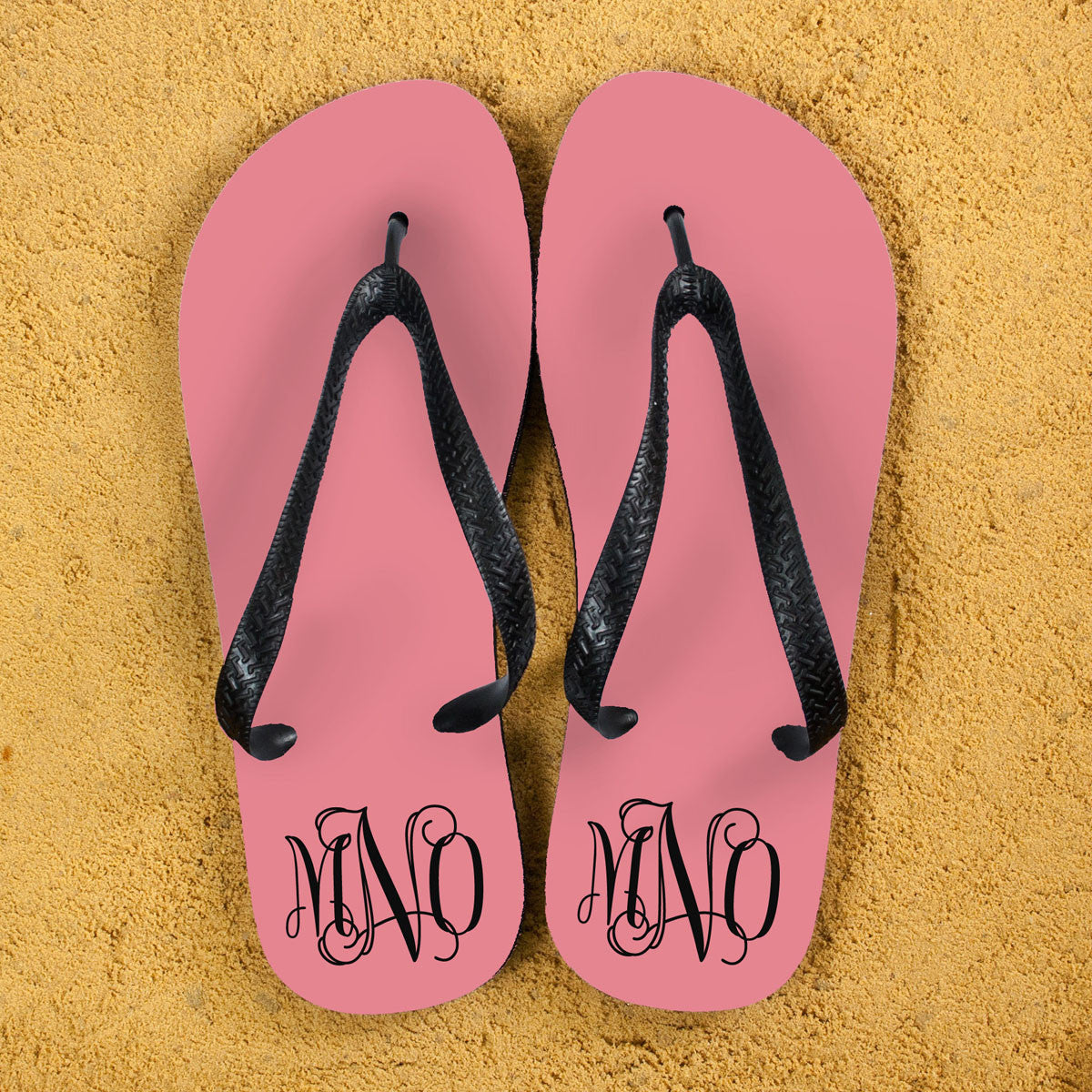Monogram flip flops 2025