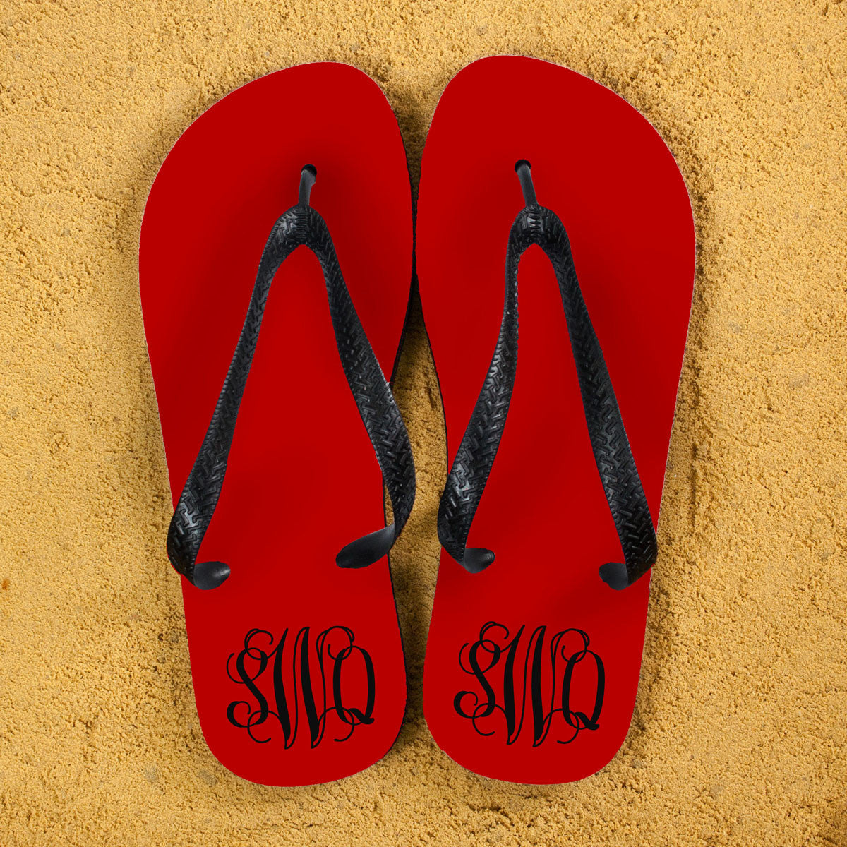 Monogrammed Flip Flops