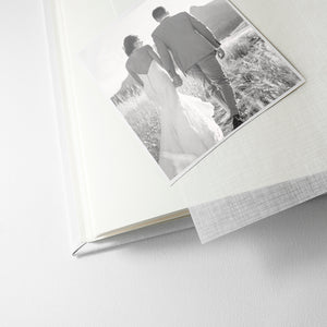 Internal Pages of Engraved White Leather Photo Album Available in 3 Sizes