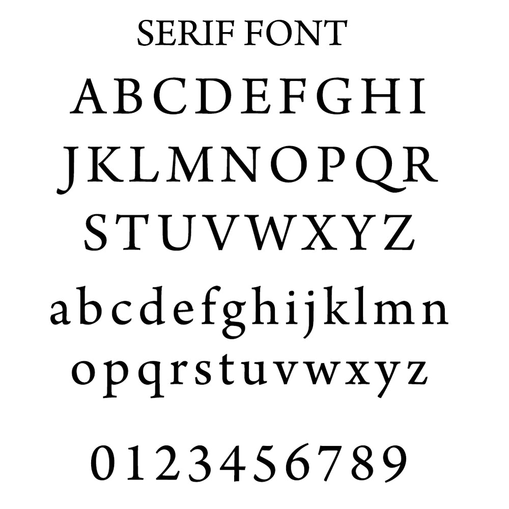 Serif Font Option for Personalised White Leather Photo Album Available in 3 Sizes