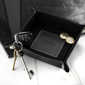Personalised Valet Tray with Clear Foil Embossing