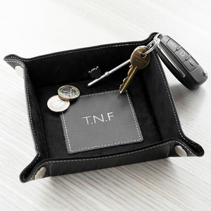 Personalised Valet Tray with Silver Foil Embossing