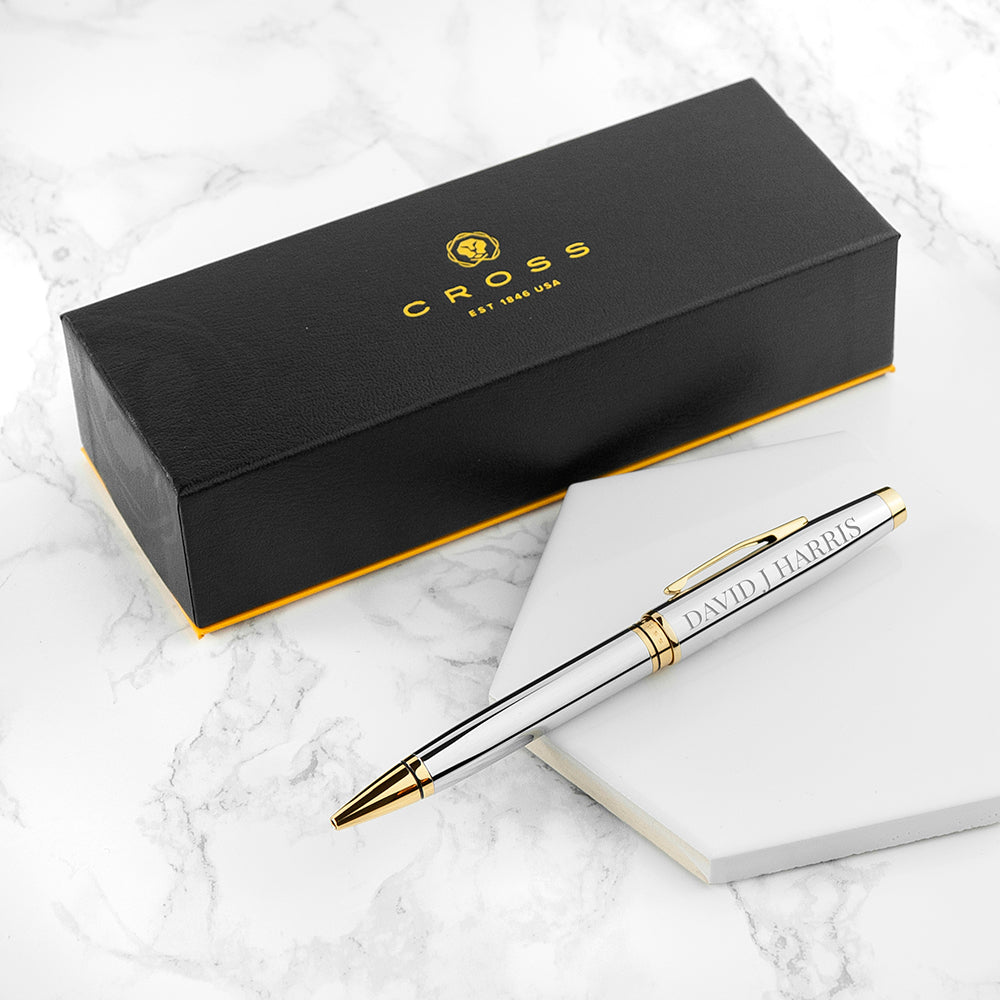 Engraved Cross Coventry Pen in Gold or Silver