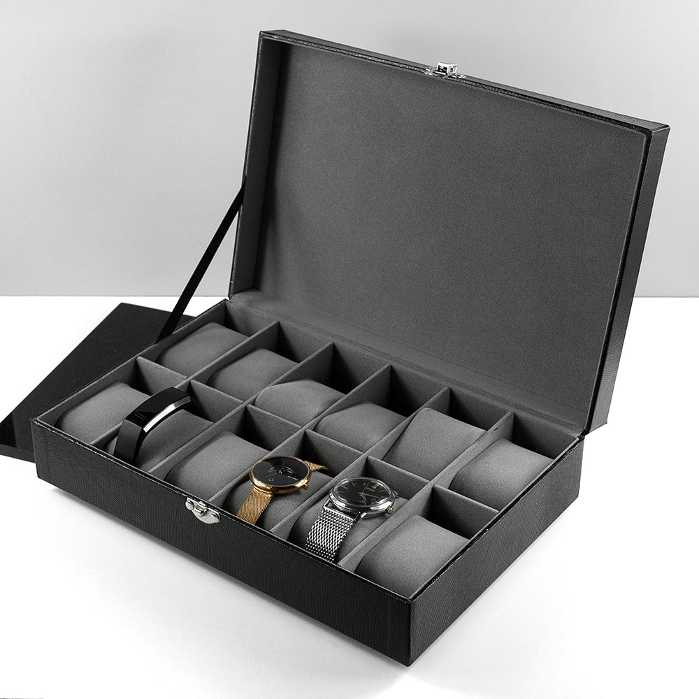 Engraved 12 Piece Watch Box