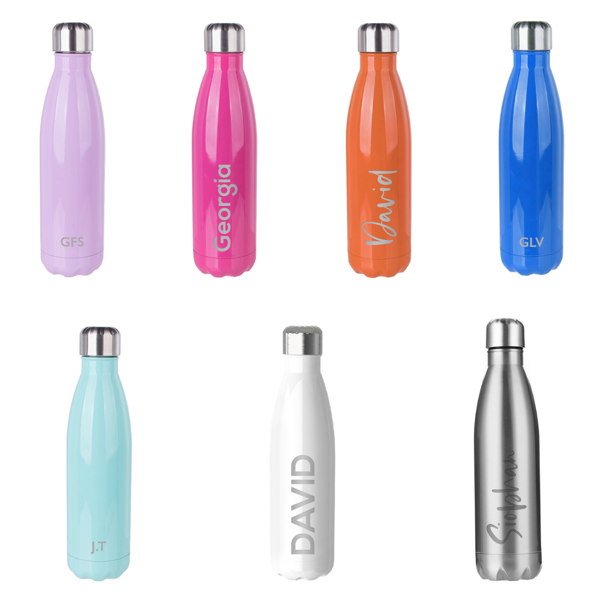 Insulated Water Bottle Available in 7 Colours with a Gloss Finish