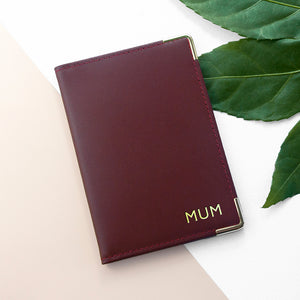 Leather Passport Holder Available in 4 Colours