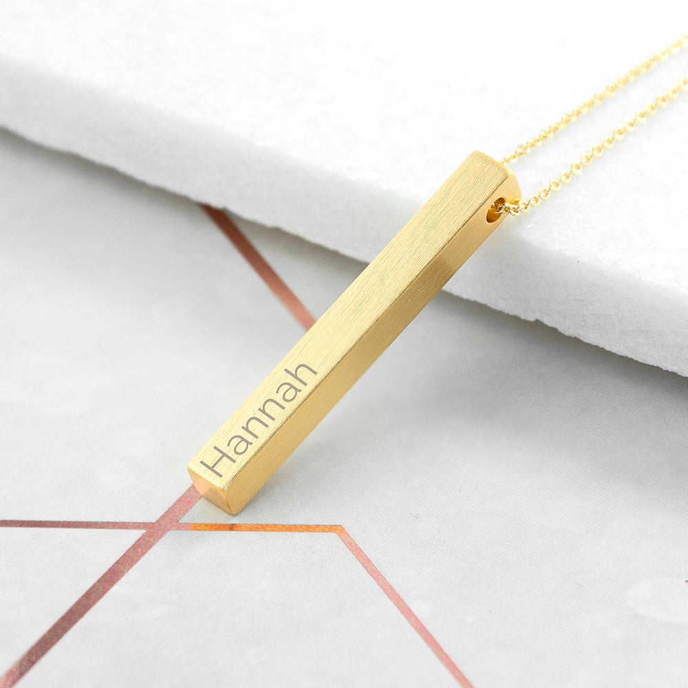 Silver Engravable Bar Necklace | Brilliant Earth