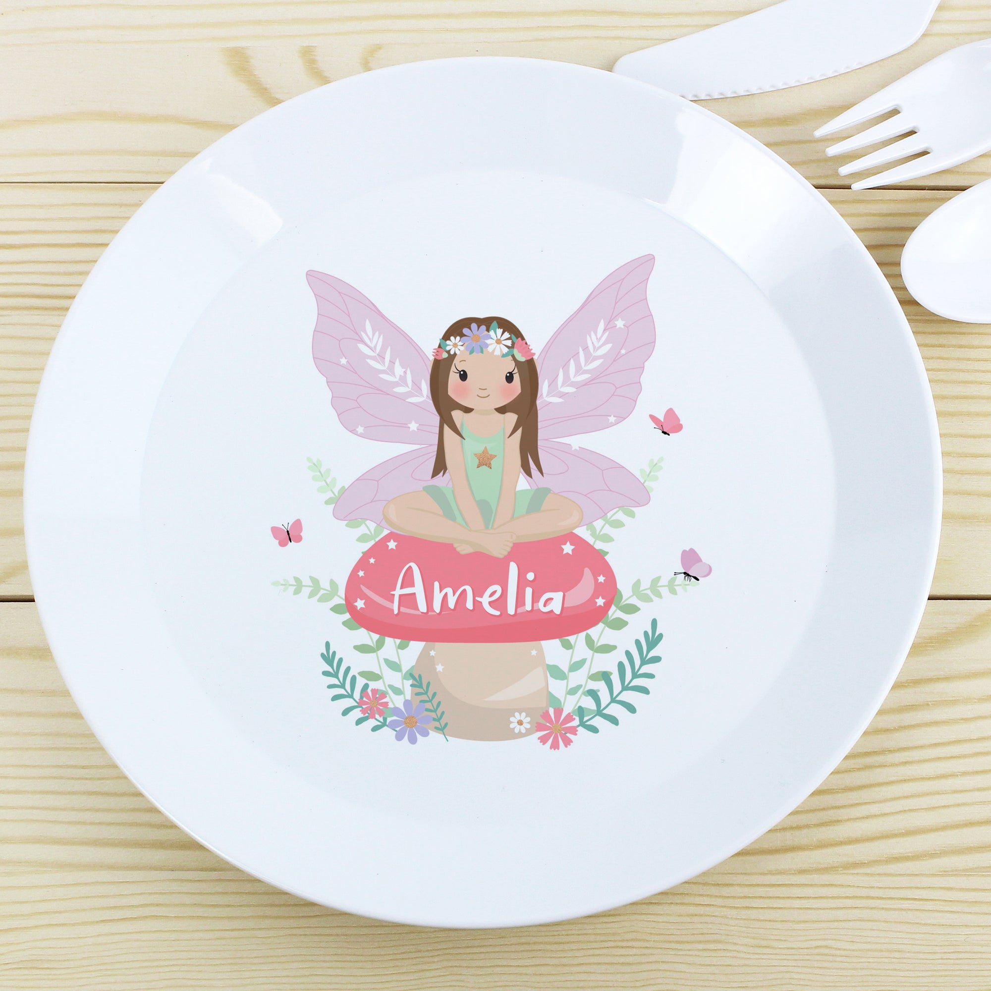 Fairy Plate, Bowl, Cup & Cutlery Set