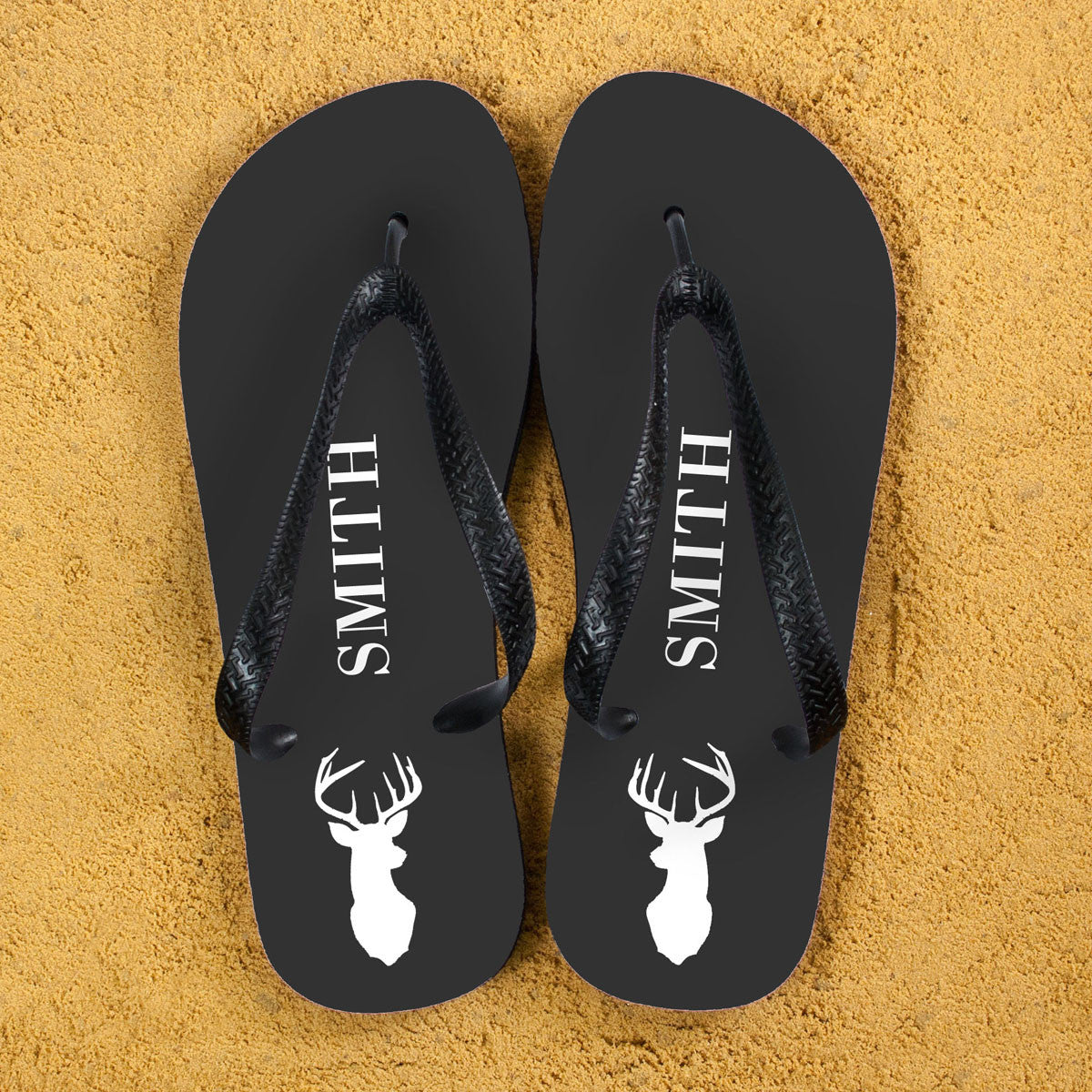 Flip Flops with a Stag Design