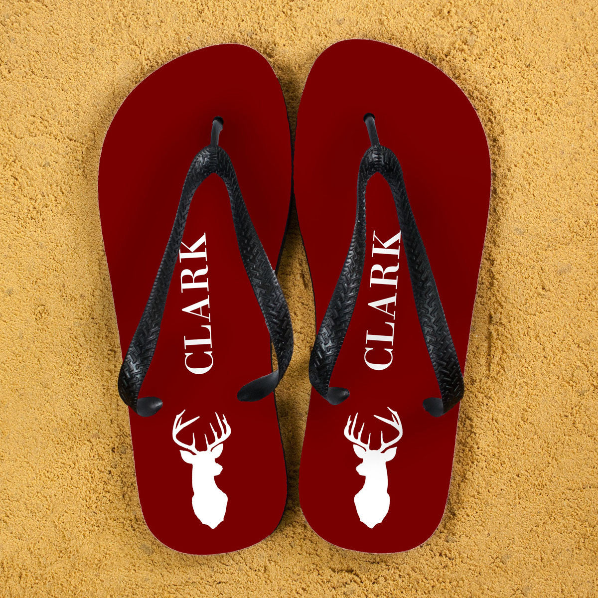 Flip Flops with a Stag Design