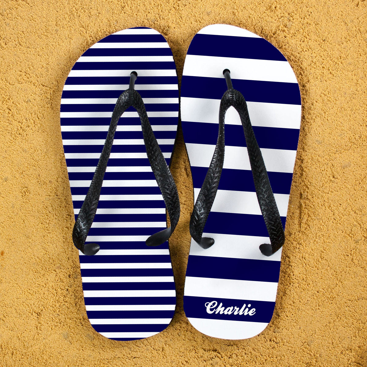 Flip Flops with Stripes