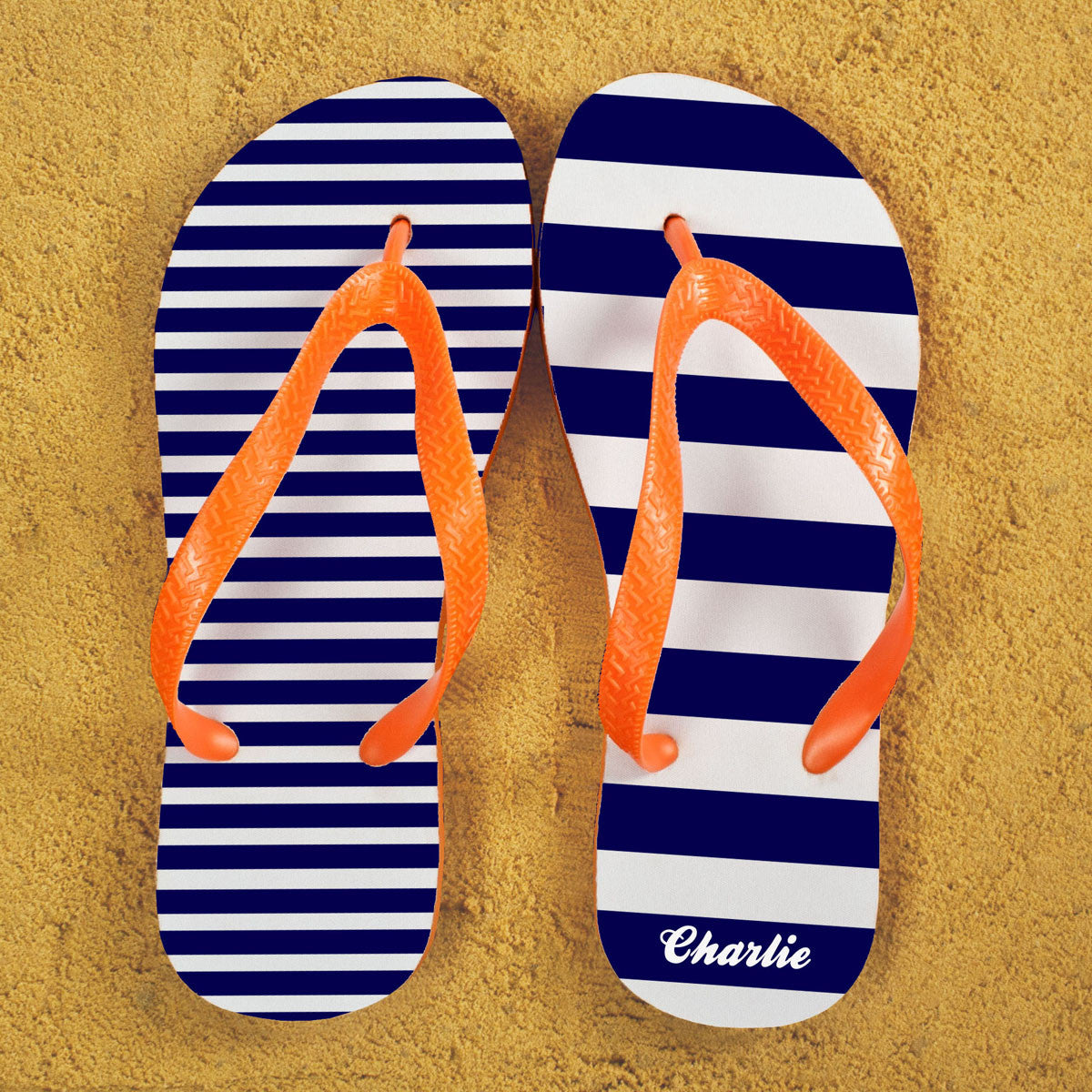 Flip Flops with Stripes