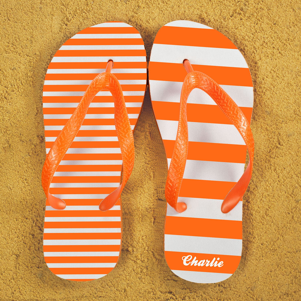 Flip Flops with Stripes