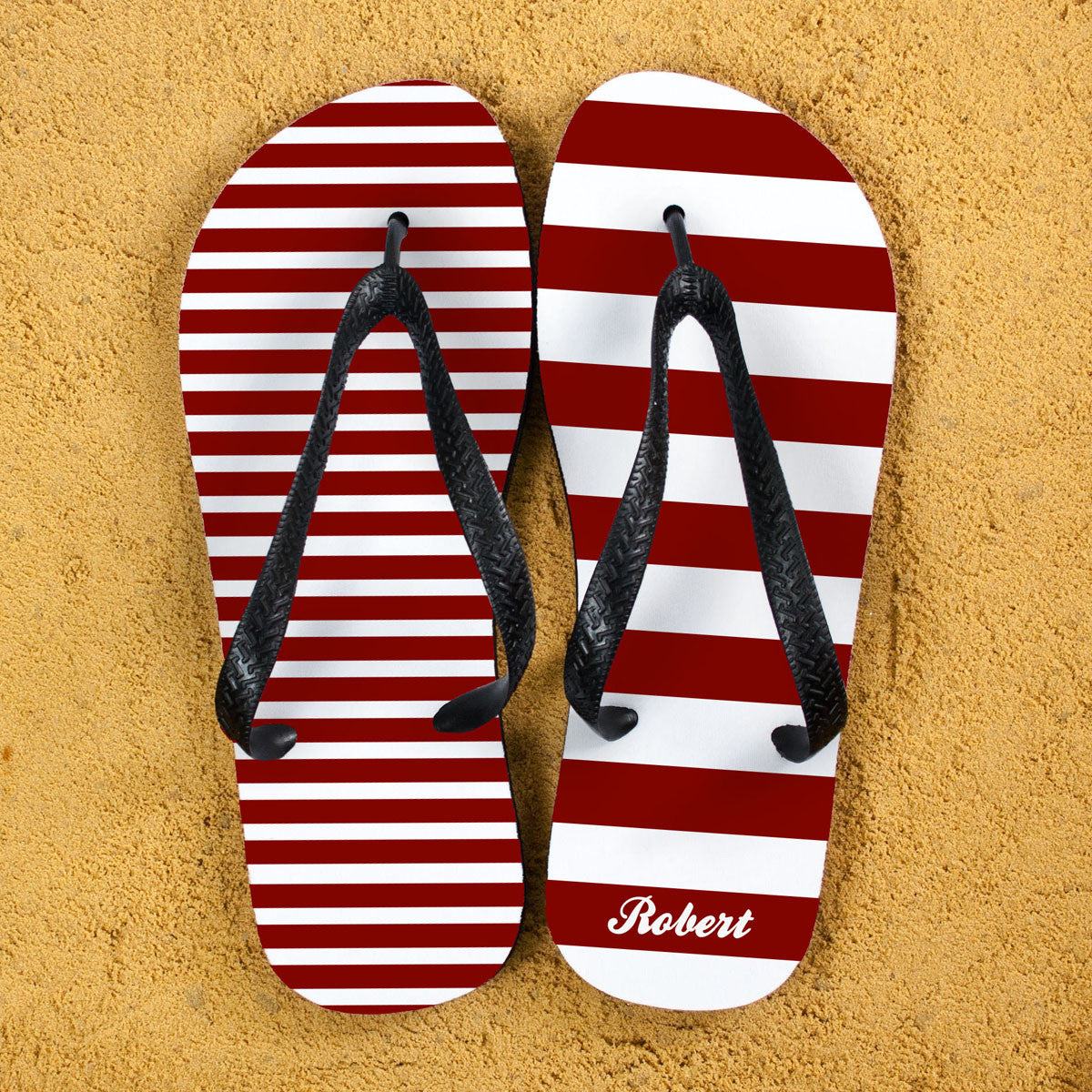 Flip Flops with Stripes